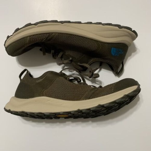 The North Face Litewave Flow Lace Hiking Shoe Olive Green Mesh Size 11.5 - Picture 4 of 10